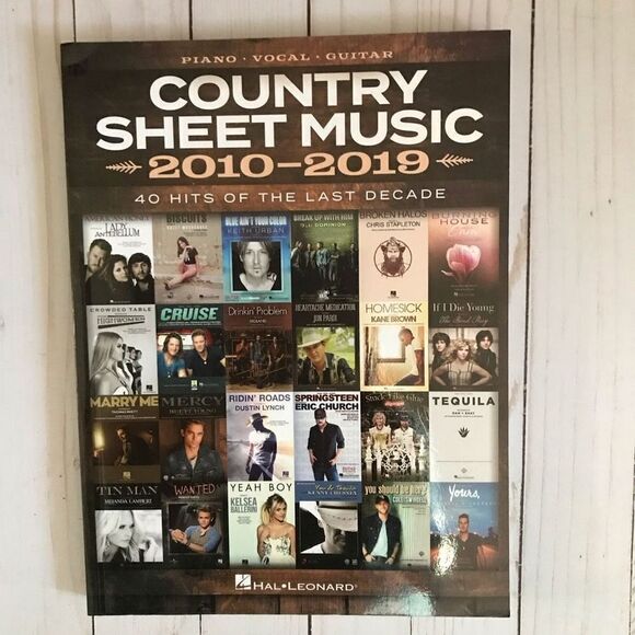Country Sheet Music 2010-2019 40 hits of the last decade Piano Vocal Guitar - Picture 1 of 7